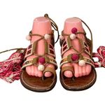 Sam Edelman Gretchen Boho Embroidered Tassel Gladiator Sandals Women's Size 7.5 Photo 0