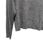 Alfani  Sequin Crewneck Sweater Grey Women’s Size Large Photo 2