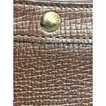 Burberry Brown Embossed Leather Crossbody Adjustable Strap Heritage Style Photo 3