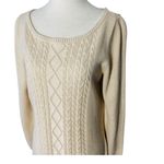 CHAPS RALPH LAUREN Sparkly Cable Knit Sweater Dress Photo 3