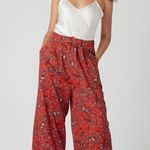 NWT Bila 77 Curson Baked Clay High Rise Wide Leg Pants Brown Size M Photo 0