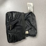 Burberry Cosmetics Bag Black Patent Leather Zip Travel Logo Womens Small *Flaw Photo 9