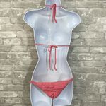 Bali Chic Pink Crochet one piece bathing suit Size L Photo 2