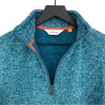 Orvis 1/4 Zip Knit Pullover Sweater Teal Blue Green S Photo 6