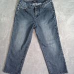 Relativity womans ‎ blue denim jean capri size 10 Photo 0