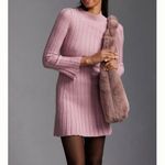 Anthropologie By  Long-Sleeve A-Line Sweater Mini Dress Photo 5