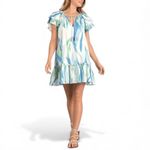 Elan Ruffle Mini Dress Size Medium Photo 2