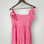 Tuckernuck  Pomander Place Nellie Pink Gingham Smocked Midi Dress XL‎ Photo 6