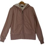 Eddie Bauer Faux Shearling Lined Full Zip Hoodie Size MedP Winter Y2K Streetwear Photo 0