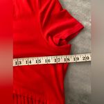 The Limited NWT Size S Red Short Sleeve V Neck Pleated Hem Flowy Tunic Stretch Top Photo 8