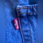 Levi's Premium Button Front Denim Mini Skirt Raw Edge 32 Waterless Sustainable Photo 4