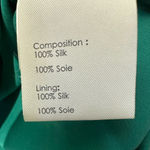3.1 Phillip Lim Green Silk Chiffon Blouse Beaded Collar Size 6 Photo 3
