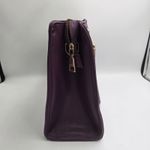 Bebe  Bella Smooth Medium Satchel Handbag Shoulder Bag Crossbody Purse Purple Photo 3