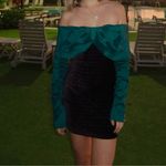 NBD  Cecily Mini Dress in Green & Black Photo 3