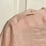Go Silk Pink Linen Military Top Size M Photo 2