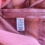 Active USA  mauve flutter sleeve crossed crop top Photo 3