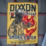 DIXXON Women’s Smoke Eater Flannel Shirt Plaid Gray Red Large NWOT Photo 4