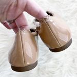Louise et Cie Caynlee Tan Patent Leather Scallop Edge Ballet Flats Photo 7