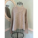 Free People Cream Arctic Fox Mock Neck Zip Back Oversized Wool Blend Sweater S Photo 3