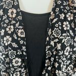 Forever 21 Black and white kimono wrap top and black flowy dress size medium Photo 1
