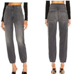 Mother Women’s Plus Size 33 The Wrapper Patch Springy Ankle Jeans Gray Photo 4