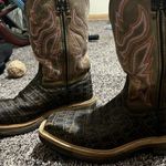 Twisted X Women's Caiman Print Composite Square Toe Work Boots Photo 2