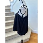 Jenni Kayne  Cypress Black Textured Cotton Boxy Button Front Tank Photo 2