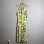 BCBGeneration  Floral Ruffle Halter Maxi Dress Women's XS Tropical Resort Beach Photo 2