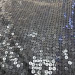 NWT Vintage 80s CARINA Sequin Top Blue Gold Lightning Black Silk Women's Large Photo 11