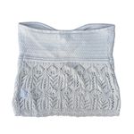 American Eagle Brand New Outfitters Cropped Crotchet Knit Cream Tan Top Photo 4