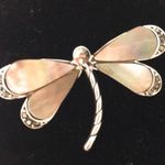 Mother Of Pearl Brooch NWOT Silver Photo 0