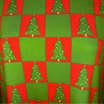 Modcloth Checkered You Got This Mock Nexk Top Knit Christmas Trees Green Red L Photo 4
