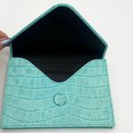 Karen Callan Designs Italian calfskin Envelope Clutch Blue Photo 6