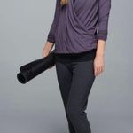 Lululemon Heathered Purple Fog Radiant Long Sleeve Wrap Top Photo 2