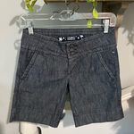 Celebrity Pink  Jeans Shorts Cotton Navy Blue Low Rise Bermuda Womens 1 Chino Photo 0