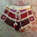 Farm Rio NWT mixed crochet stripes shorts from  Photo 3