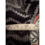 prAna Hooded Sweater Dress Knit Gray Black Chevron Long Sleeve Womens Small Photo 3