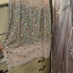 blinged out cheer hoco or event dress Silver Size 8 Photo 6