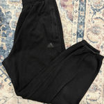 Adidas  Essentials Fleece Joggers Womens Small Black Ribbed Knit Corduroy Photo 0