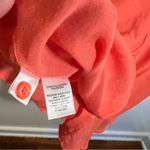 Loft  Long Sleeve Button Down Top Sheer Coral Photo 10