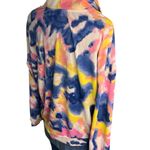 SOFT Bobbie Brooks Sweater Ladies Size Small Multicolor Tie Dye Pullover 1/3 Zip Pink Size L Photo 5