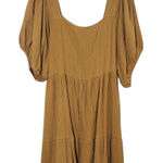 Ashley Stewart  Gold Cotton Gauze Dress NWT Size 26/28 Photo 0