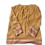 Joie  Silk Marigold Yellow Scarf Print Blouse Top women's size small Photo 1