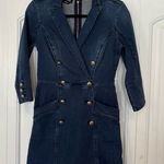Bebe ‎ Denim Blazer Dress Size 4 Photo 0