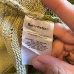 Reformation  Yara Green Knit Crochet Crop Top Organic Cotton Tank Wave Stripe M Photo 6