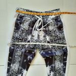 Rue 21 Joggers Pants Beached Parsley Bandana Print Blue and White Size S Photo 4