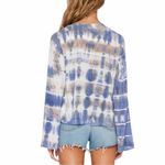 Blue Life NEW  Abalone Tie Dye V Neck  Hayley Top Shirt size Small Photo 1