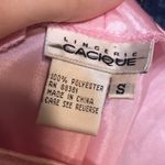 Cacique vtg  90s ladies pink button up nightie babydoll romper size small sexy Photo 11