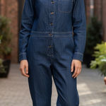 James Perse  Denim long sleeve boiler‎ suit size 3/large Photo 0