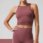 Athleta  Aurora Seamless‎ High Neck Crop Tank Photo 0